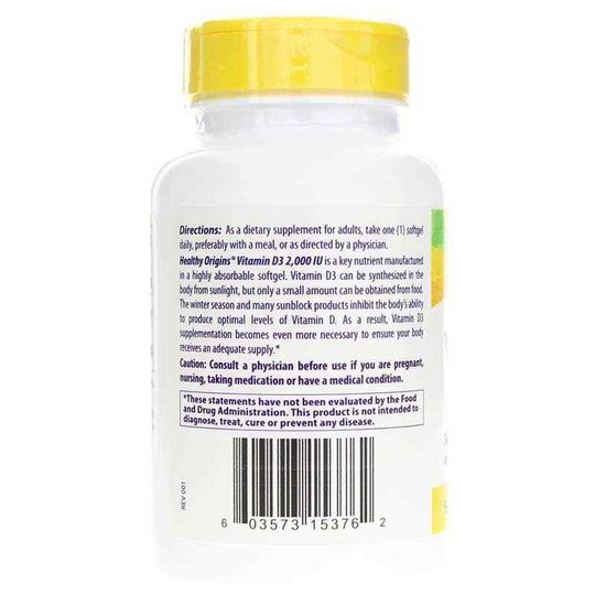 Vitamin D3 2000 IU (50mcg), HLO